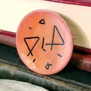 Eclectic Artistan Made Rune Pin or Pendant